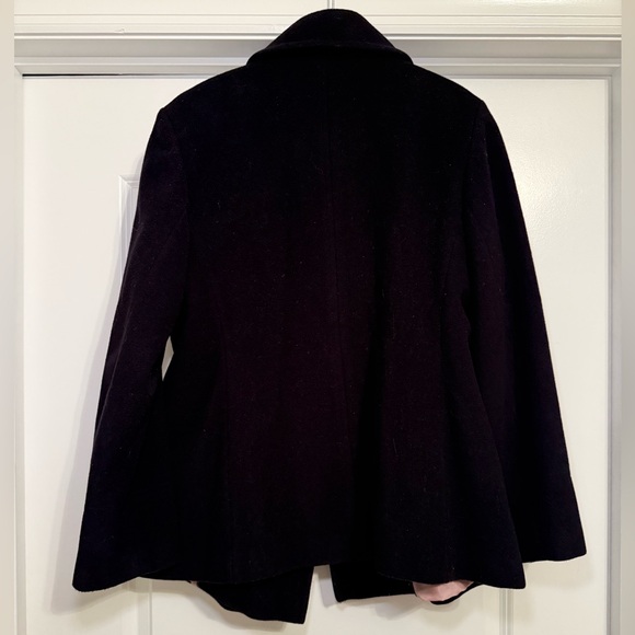Calvin Klein Women's Wool Peacoat with Pink Lining Size 14 - Picture 3 of 9